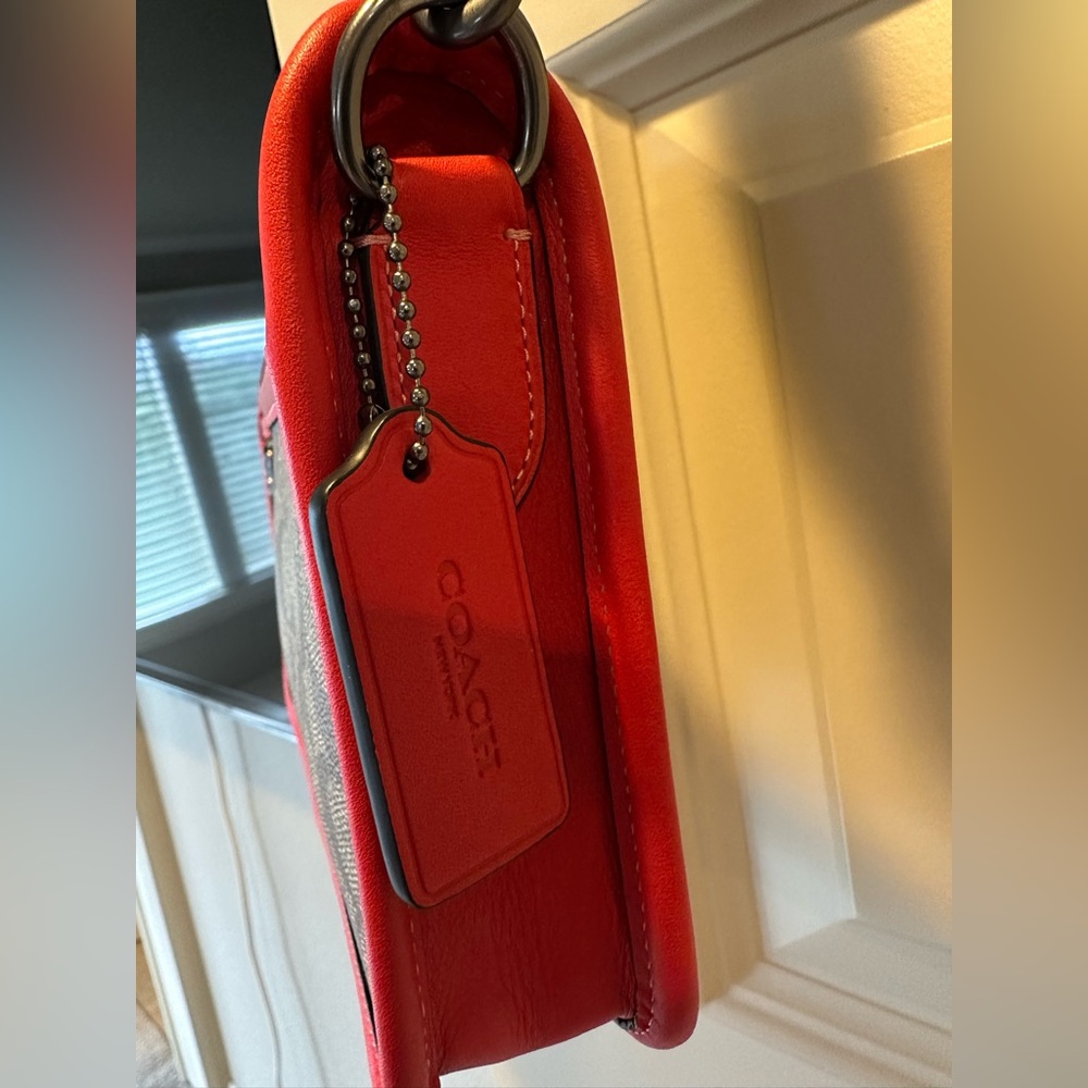 COACH Heritage Convertible Crossbody w/ Hybrid Pouch Colorblock Signature Canvas - Picture 10 of 15